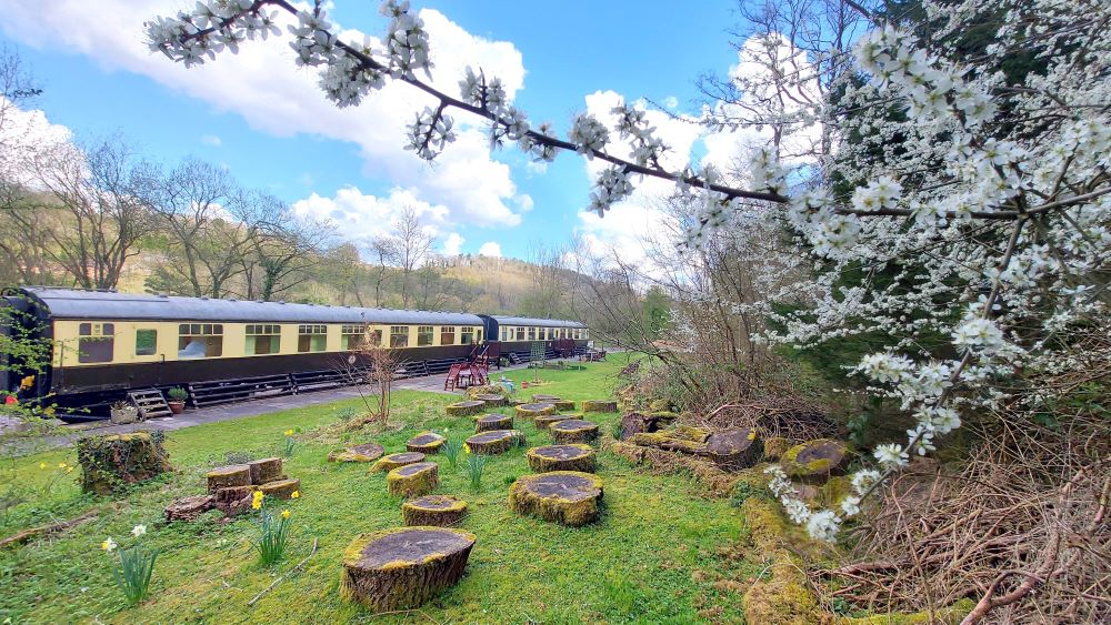 View of the Coalport Station carriages